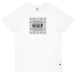 ハフ(HUF)の新品 HUF BANDANA BOX LOGO TEE/WHITE M(Tシャツ/カットソー(半袖/袖なし))