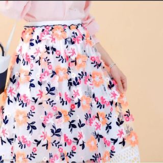 チェスティ(Chesty)のchesty color lace skirt スカート(ひざ丈スカート)