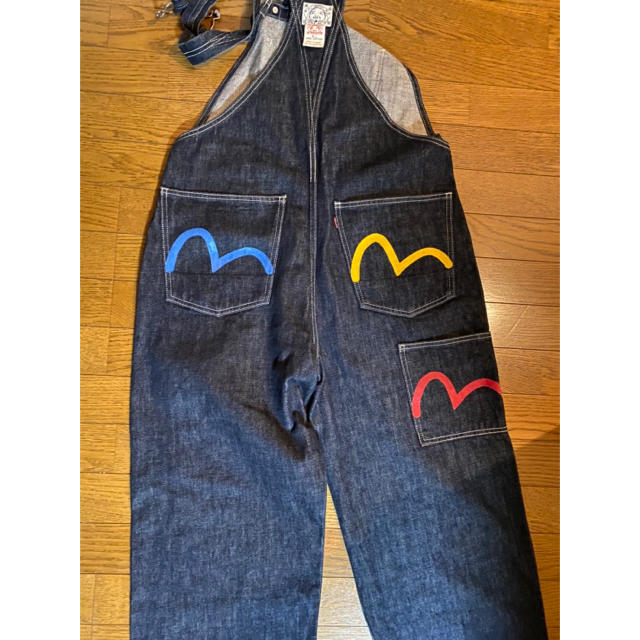 EVISU(エビス)のEVISU オーバーオール　32インチ　最終値下げ メンズのパンツ(サロペット/オーバーオール)の商品写真