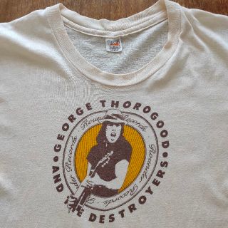 ヴィンテージ当時物オリジナル70s GEORGE THOROGOOD Tシャツ(Tシャツ/カットソー(半袖/袖なし))