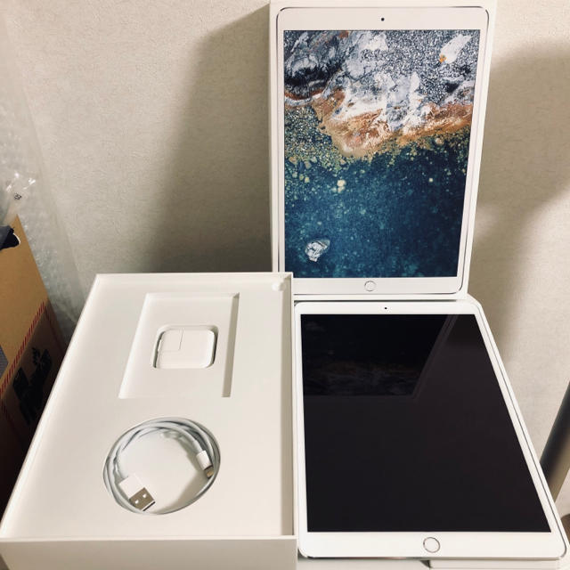 スマホ/家電/カメラApple iPad Pro10.5 64GB WiFi シルバー 美品 保証付