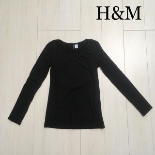 エイチアンドエム(H&M)のH&M 黒　ロンT(Tシャツ(長袖/七分))