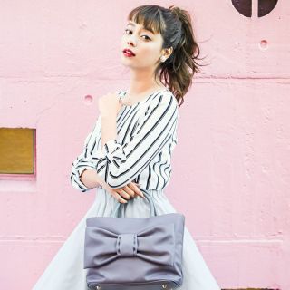 トッコ(tocco)のtocco closet ストライプブラウス　スクエアネック(シャツ/ブラウス(長袖/七分))