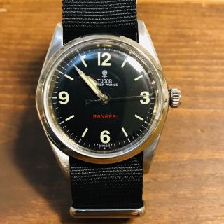 チュードル(Tudor)のチュードル　赤　レンジャー　小バラ　自動巻 TUDOR RANGER(腕時計(アナログ))