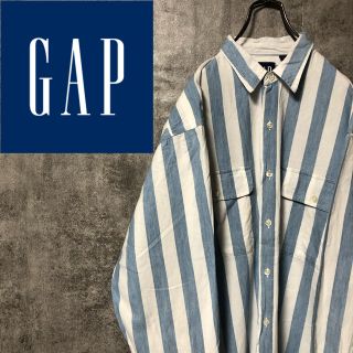 ギャップ(GAP)の【もっちりチキン！様専用】GAP☆ビッグヒッコリーライトストライプシャツ 90s(シャツ)