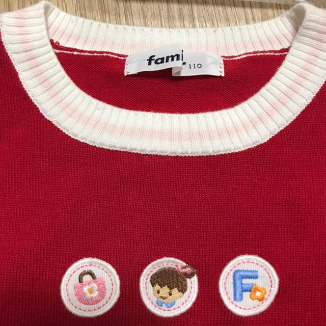 familiar(ファミリア)のファミリア 半袖セーター　110 キッズ/ベビー/マタニティのキッズ服女の子用(90cm~)(ニット)の商品写真