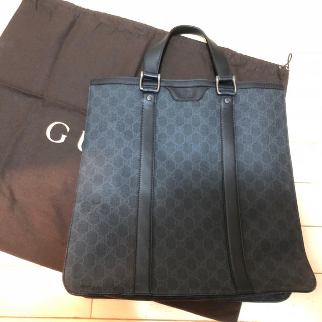 Gucci(グッチ)のグッチ極美品 GGスプリーム トートバッグ ビジネス メンズのバッグ(トートバッグ)の商品写真
