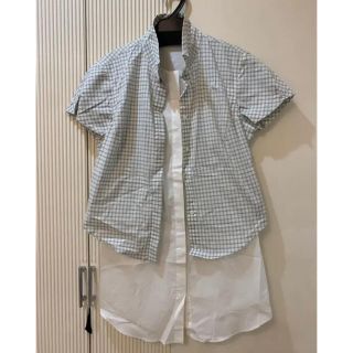 ブルネロクチネリ(BRUNELLO CUCINELLI)のBRUNELLOCUCINELL レイヤード風シャツ(シャツ/ブラウス(半袖/袖なし))