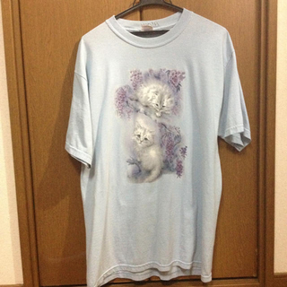 パナマボーイ(PANAMA BOY)の古着 ネコちゃん ビッグTシャツ(Tシャツ(半袖/袖なし))