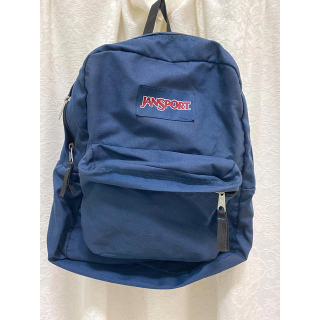 JANSPORT(ジャンスポーツ)の【お値下げ！】JANSPORT リュック　ネイビー レディースのバッグ(リュック/バックパック)の商品写真