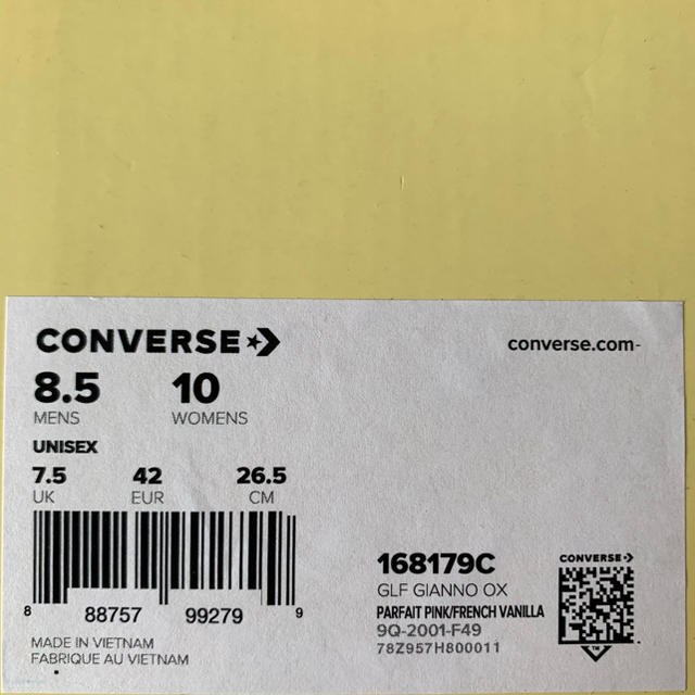 CONVERSE(コンバース)の26.5cm CONVERSE × GOLF LE FLEUR GIANNO メンズの靴/シューズ(スニーカー)の商品写真