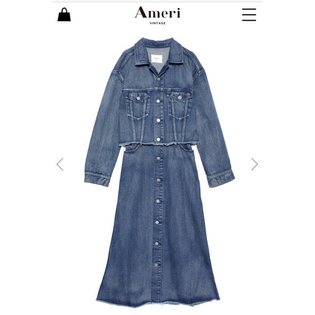 Ameri VINTAGE 4WAY DENIM DRESS COAT