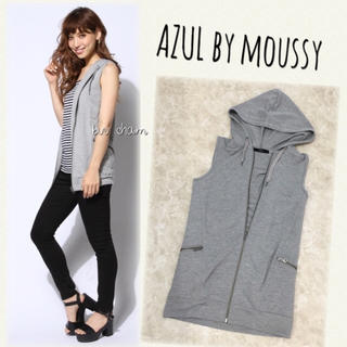 アズールバイマウジー(AZUL by moussy)のAZUL by moussy♡裏毛キルティングフーディ(ベスト/ジレ)