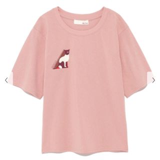 フレイアイディー(FRAY I.D)のLily brown  cat柄 Tシャツ　スナイデル(Tシャツ(半袖/袖なし))