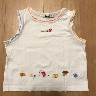 ファミリア familiar タンクトップ ノースリーブ100cm(Tシャツ/カットソー)