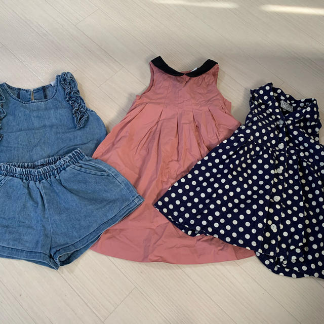 ZARA KIDS(ザラキッズ)のワンピース セットアップ 95〜100 4点セット キッズ/ベビー/マタニティのキッズ服女の子用(90cm~)(ワンピース)の商品写真