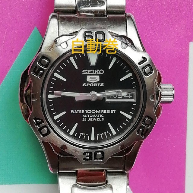 SEIKO - 127. セイコー 5スポーツ 美品 レディース時計 稼働品の通販