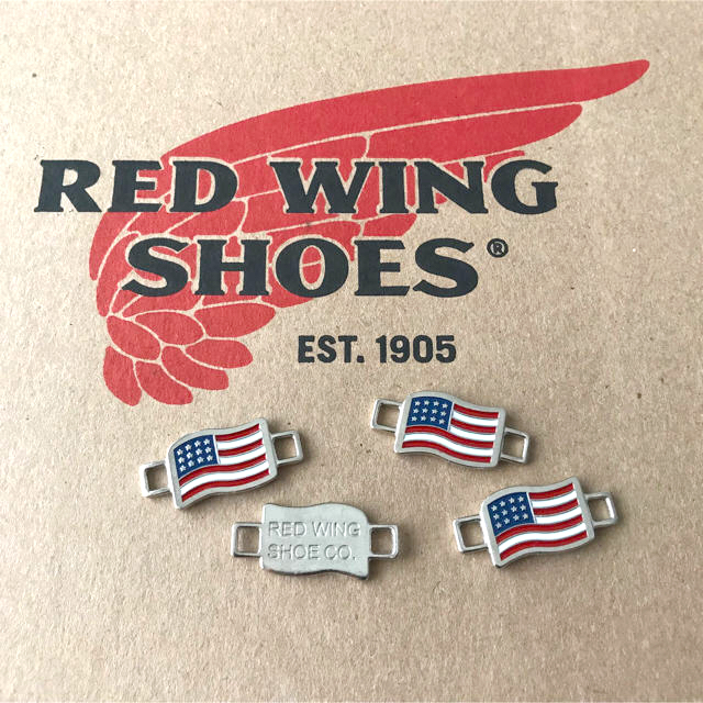 REDWING(レッドウィング)の【レッドウィング】純正レースキーパー(星条旗) 4個2組 [非売品] メンズの靴/シューズ(ブーツ)の商品写真