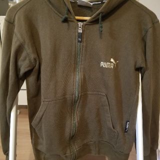 プーマ(PUMA)のプーマジャージパーカー古着カーキ(パーカー)