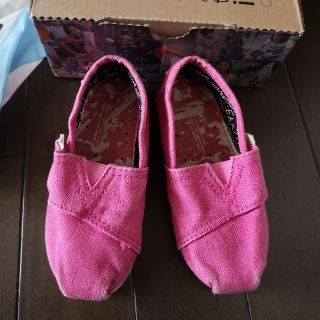 トムズ(TOMS)のTOMS トムズ 13cm ピンク 子供靴(スリッポン)