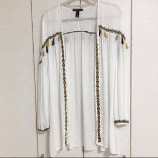 フォーエバートゥエンティーワン(FOREVER 21)のforever21フリンジサマーカーディガン(カーディガン)