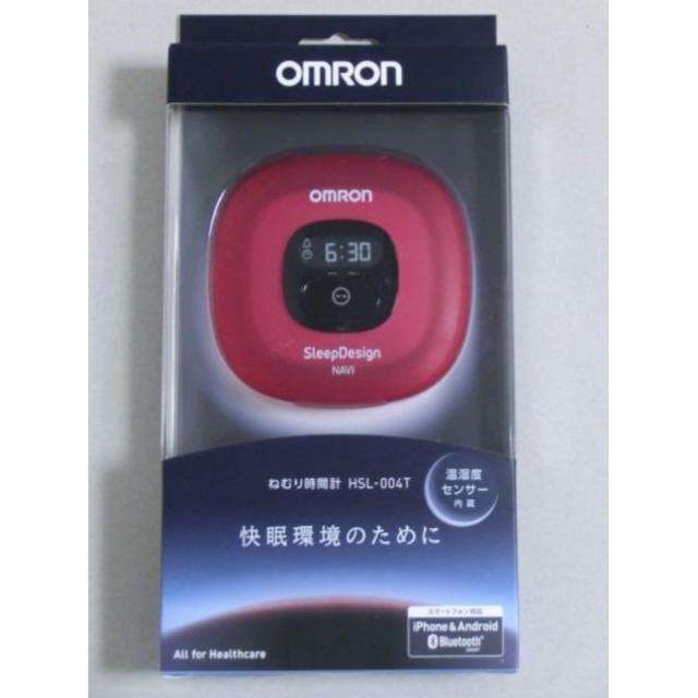 OMRON(オムロン)のオムロン ねむり時間計 HSL-004T-R レッド スマホ/家電/カメラの美容/健康(その他)の商品写真