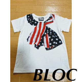 ブロック(BLOC)の未使用★BLOC ブロック★アメリカンスカーフプリント 半袖Ｔシャツ★110(Tシャツ/カットソー)