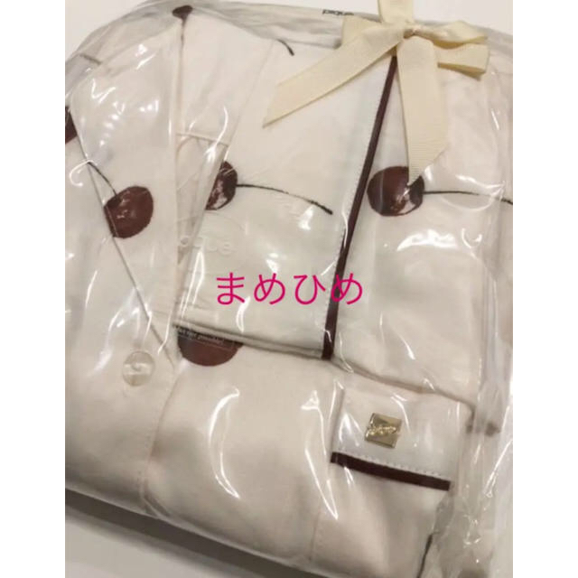 定価以下☆新品♡チェリー柄セットアップ♡オフホワイト♡ジェラートピケ