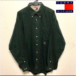 トミーヒルフィガー(TOMMY HILFIGER)のトミーヒルフィガー　コットンシャツ　古着(シャツ)