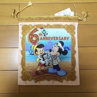 ディズニー(Disney)の【TDR】sea6周年の巾着(新品)  (小物入れ)