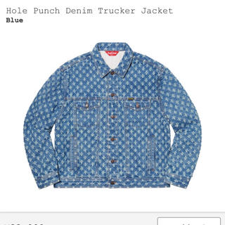 シュプリーム(Supreme)のhole punch denim trucker jacket blue L(Gジャン/デニムジャケット)