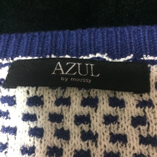 AZUL by moussy(アズールバイマウジー)のAZUL ワンピース ブルー レディースのワンピース(ひざ丈ワンピース)の商品写真