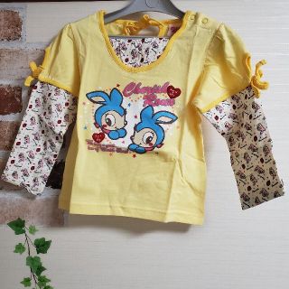 新品☆ ９５cm ロンＴ 重ね着風(Tシャツ/カットソー)