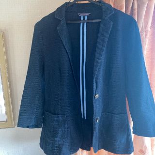 トミーヒルフィガー ネイビー テーラードジャケット(レディース)の通販 トミーヒルフィガー ネイビー テーラードジャケット(レディース)の通販