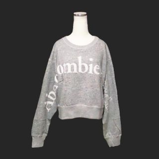 アバクロンビーアンドフィッチ(Abercrombie&Fitch)の★新品★アバクロンビー&フィッチ★ロゴプリントクルースウェット (Grey/L)(トレーナー/スウェット)