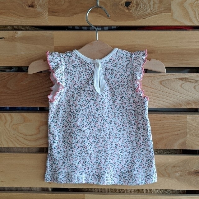 PETIT BATEAU(プチバトー)のベビー服女の子18m/81　ノースリーブ半袖　プチバトー キッズ/ベビー/マタニティのベビー服(~85cm)(シャツ/カットソー)の商品写真