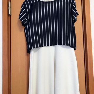 グローブ(grove)の☆美品　grove ワンピース　セットアップ　S☆(ひざ丈ワンピース)