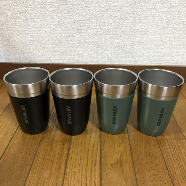 ★新品★スタンレー スタッキング タンブラー 4個セット 黒 緑 STANLEY