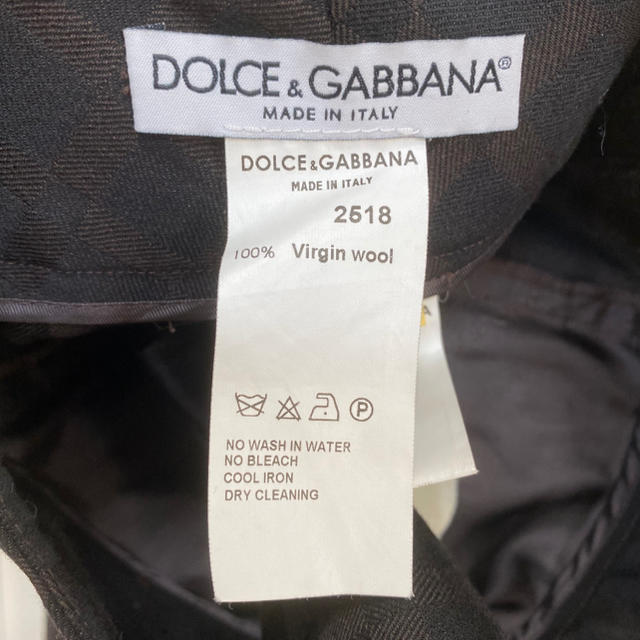 DOLCE&GABBANA ドルガバ チェック柄 ハイウエスト スラックス 1