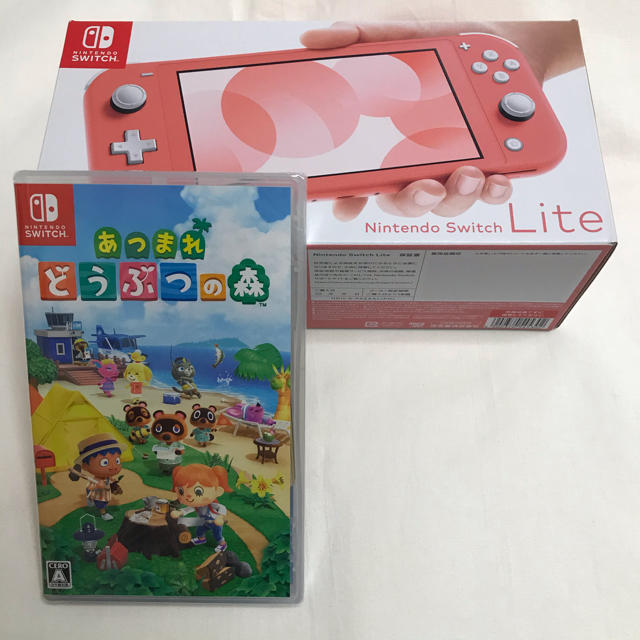 任天堂 Switch LITE 本体 あつまれどうぶつの森 カセット付き 箱付き