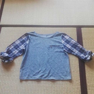 シマムラ(しまむら)のチェック柄Tシャツ(Tシャツ(半袖/袖なし))
