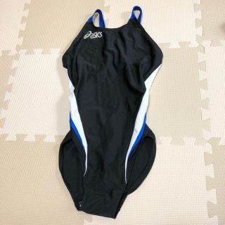 アシックス(asics)のasics 競泳水着 ブラック ブルー Oサイズ(水着)