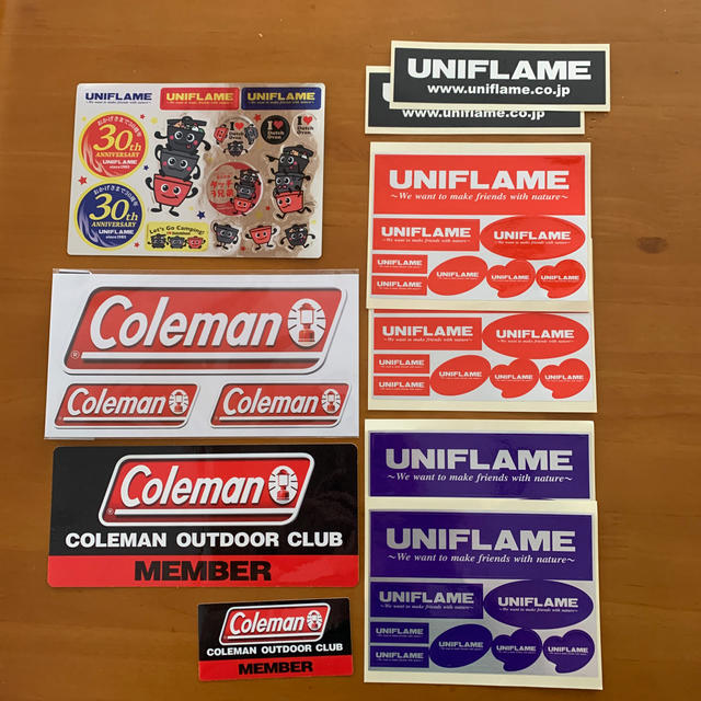 Coleman(コールマン)のColeman UNIFLAME ステッカー【レア】 スポーツ/アウトドアのアウトドア(登山用品)の商品写真