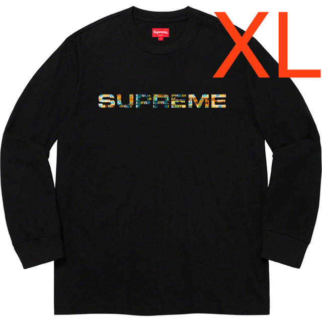 希少XL Supreme Meta Logo L/S Top シュプリーム