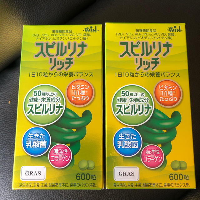 くろさん専用 スピルリナリッチ 600粒×2 1200粒 食品/飲料/酒の健康食品(ビタミン)の商品写真