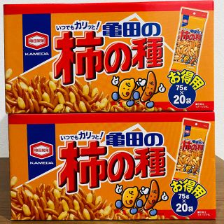 カメダセイカ(亀田製菓)の亀田製菓　柿の種　お徳用　75g20袋　2箱(菓子/デザート)