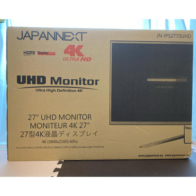 素晴らしい品質 【美品】4Kモニター 27インチ JAPANNEXT JN-IPS2770UHD ディスプレイ