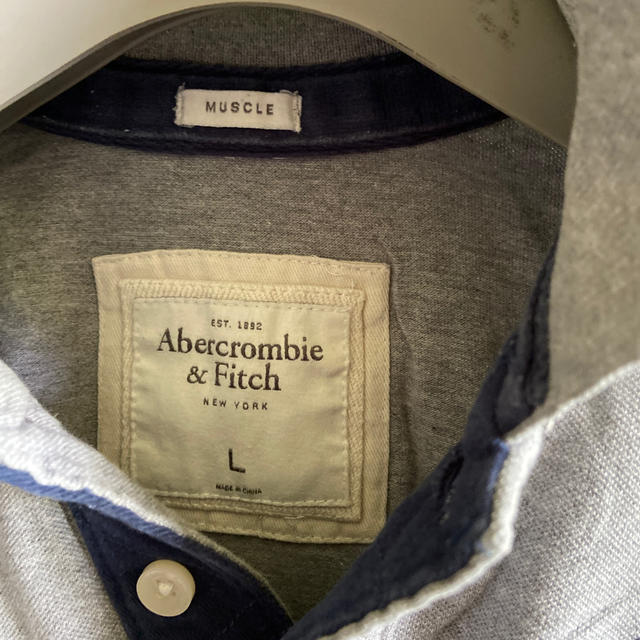 Abercrombie&Fitch(アバクロンビーアンドフィッチ)のアバクロ　ポロシャツ　Ｌサイズ メンズのトップス(ポロシャツ)の商品写真