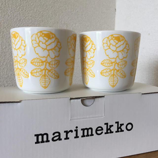 マリメッコ marimekko ラテマグ ヴィヒキルース  イエロー