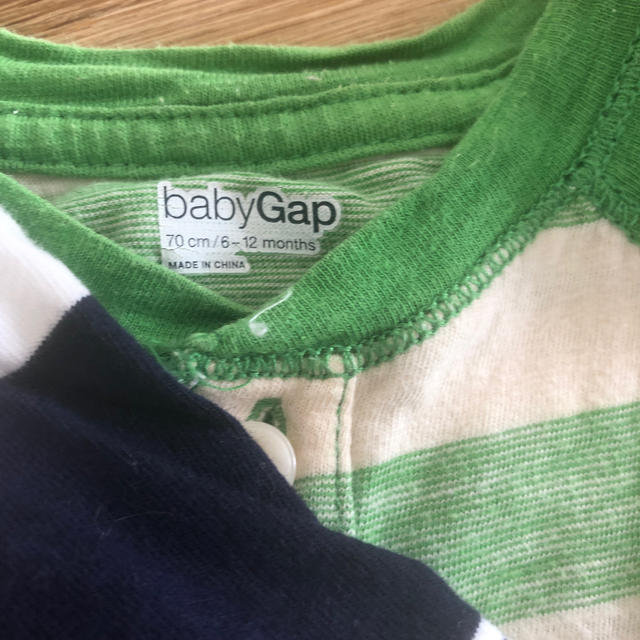 babyGAP(ベビーギャップ)のbaby gap ロンパース　70.80サイズ　3枚セット キッズ/ベビー/マタニティのベビー服(~85cm)(ロンパース)の商品写真